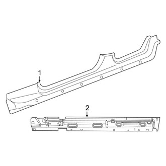 Jeep OE - Pillars, Rocker & Floor - Rocker (Unlimited Rubicon / Unlimited Sahara / Unlimited Sport)