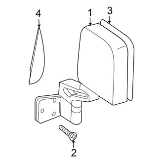 Jeep OE - Front Door - Outside Mirrors (Half Door)