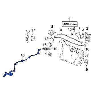 Jeep OE - Front Left Door Check Strap