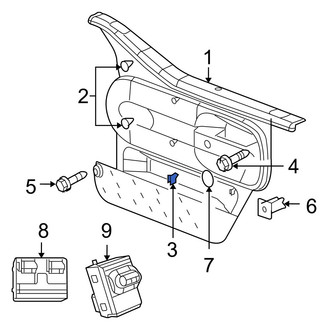 Jeep OE - Front Inner Door Interior Trim Panel Retainer
