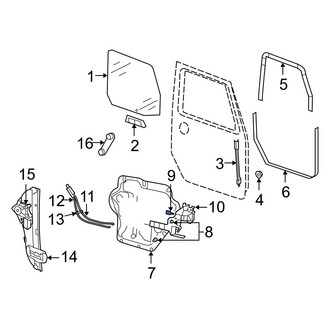Jeep OE - Door Panel Carrier Insulator