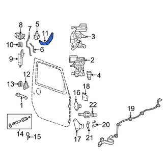 Jeep OE - Center Right Door Lock Rod Cover