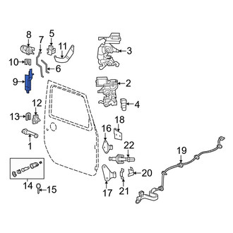 Jeep OE - Front Left Door Lock Rod Cover