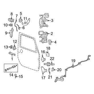 Jeep OE - Front Door - Lock & Hardware (Full Door)