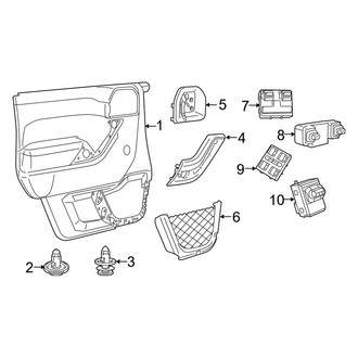 Jeep OE - Front Door - Interior Trim (Full Door)