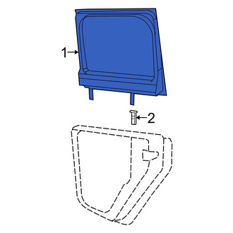 Jeep OE - Center Left Door Glass
