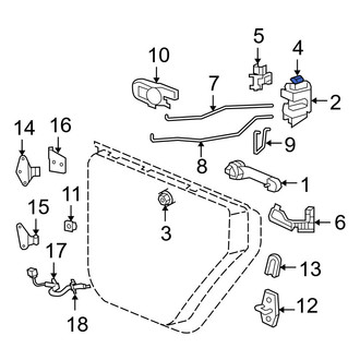 Jeep OE - Center Left Door Latch Reinforcement