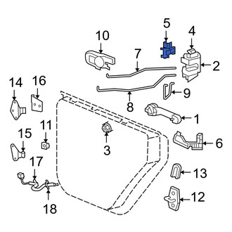 Jeep OE - Front Left Door Latch Bracket