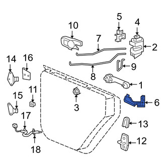Jeep OE - Center Left Door Lock Rod Cover