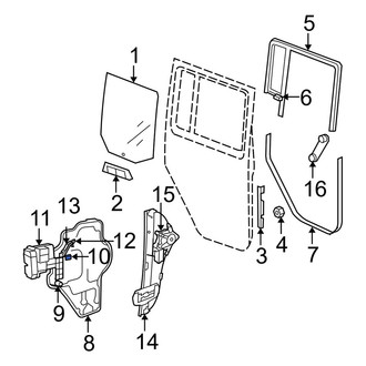Jeep OE - Door Panel Carrier Insulator