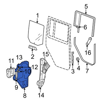 Jeep OE - Center Right Door Panel Carrier
