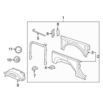 Jeep OE - Quarter Panel & Components (Rubicon / Sahara / Sport)