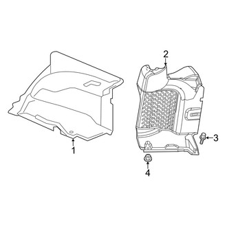 Jeep OE - Quarter Panel - Interior Trim (Unlimited Rubicon / Unlimited Sahara / Unlimited Sport)