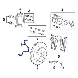 Jeep OE - Rear Right Brake Hydraulic Line