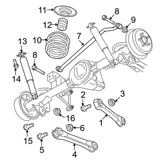 Jeep OE - Rear Suspension - Suspension Components (RWD)