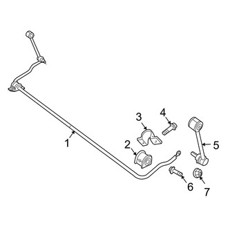 Jeep OE - Rear Suspension - Stabilizer Bar & Components