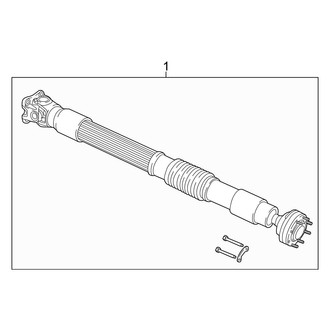 Jeep OE - Rear Suspension - Drive Shaft (75th Anniversary / Sahara / Sport / Sport S / Unlimited 75th Anniversary / Unlimited Sahara / Unlimited Sport / Unlimited Sport S Automatic Tr)