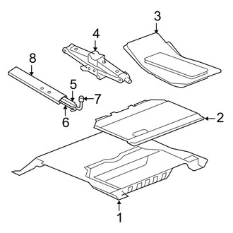 Jeep OE - Rear Body & Floor - Interior Trim (Unlimited Rubicon / Unlimited Sahara / Unlimited Sport)