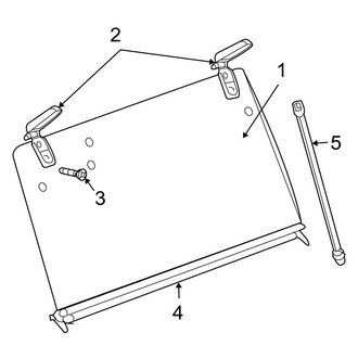 Jeep OE - Lift Gate - Glass