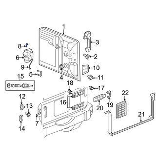 Jeep OE - Rear Outer Door Lock Operating Rod