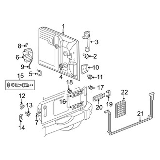 Jeep OE - Tail Gate - Gate & Hardware
