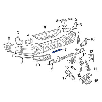 Jeep OE - Bumper Face Bar Mount Washer