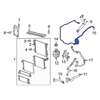 Jeep OE - Upper Engine Coolant Overflow Hose
