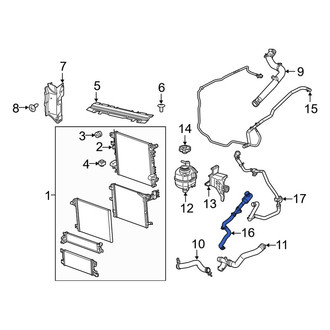 Jeep OE - Lower Engine Coolant Overflow Hose