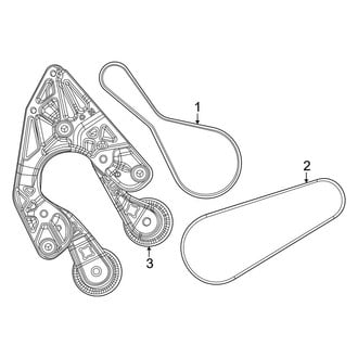 Jeep OE - Cooling - Belts & Pulleys (Unlimited High Altitude 4xe / Unlimited Rubicon 4xe / Unlimited Sahara 4xe)