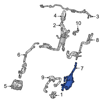 Jeep OE - Drive Motor Inverter Radiator Hose