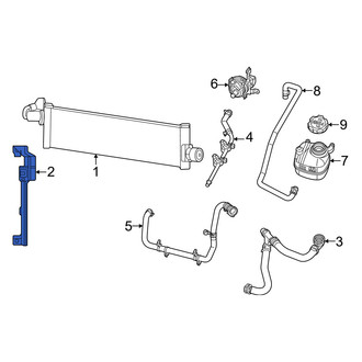 Jeep OE - Left Radiator Mount Bracket