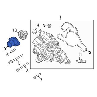 Jeep OE - Engine Coolant Thermostat Housing