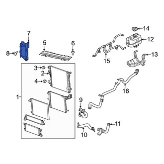 Jeep OE - Left Radiator Air Seal