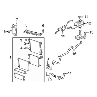 Jeep OE - Cooling - Radiator & Components (Primary), (3.6L)