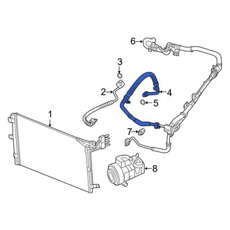 Jeep OE - A/C Refrigerant Suction Hose