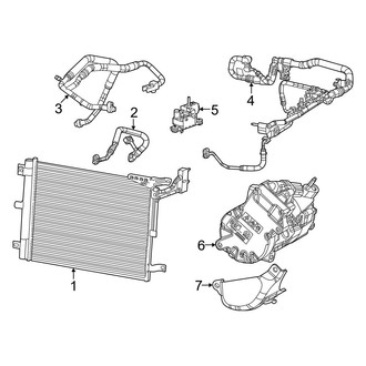 Jeep OE - Air Conditioner & Heater - Condenser, Compressor & Lines