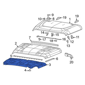 Jeep OE - Front Hood Insulation Pad