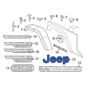 Jeep OE - Front Fender Emblem