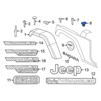 Jeep OE - Fender Flare Clip