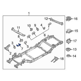 Jeep OE - Left Engine Mount Bracket