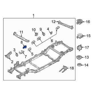 Jeep OE - Front Right Suspension Control Arm Bracket