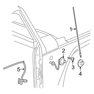 Jeep OE - Electrical - Antenna (W/O Satellite Radio)