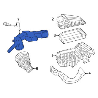 Jeep OE - Rear Forward Engine Air Intake Hose