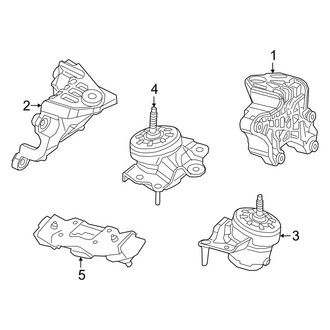 Jeep OE - Engine & Transmission Mounting (2.0L)