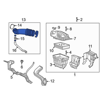 Jeep OE - Rear Engine Air Intake Hose