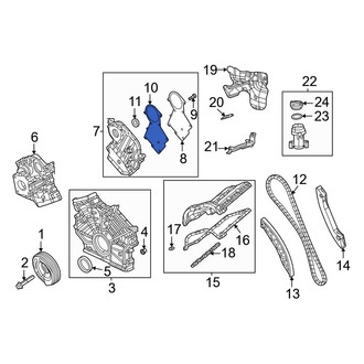 Jeep OE - Lower Engine Timing Cover