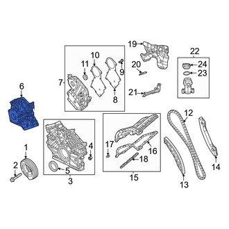 Jeep OE - Right Upper Engine Timing Cover