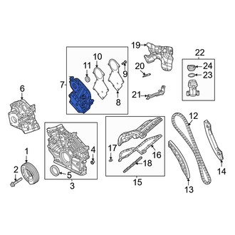 Jeep OE - Left Upper Engine Timing Cover