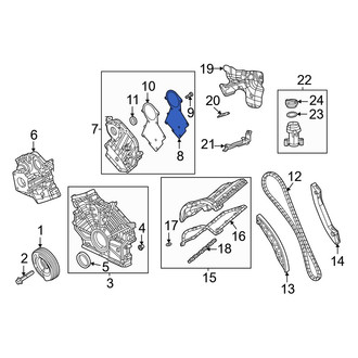 Jeep OE - Engine Timing Cover Gasket