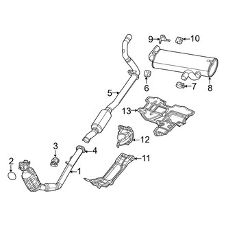 Jeep OE - Exhaust System - Exhaust Components (2.0L)